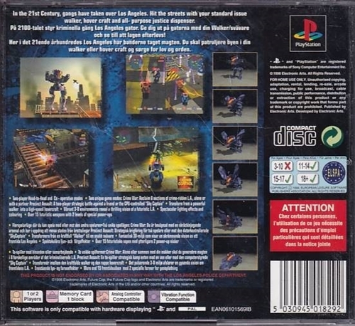 Future Cop LAPD - PlayStation 1 (A Grade) (Genbrug)